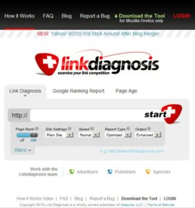 link diagnosis screenshot