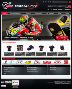 MotoGP Store Homepage